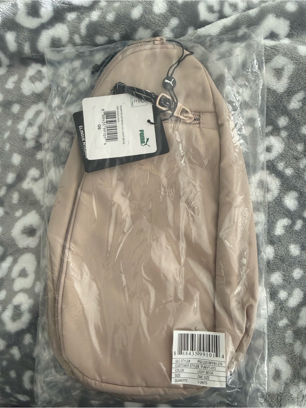 Puma Light Beige Crossbody Sling Bag